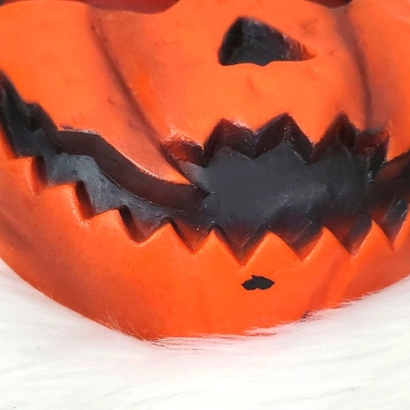 Vintage 90s Latex Halloween Masks Jack-o-lantern Pumpkin Frankenstein Monster 2 - Picture 5 of 15